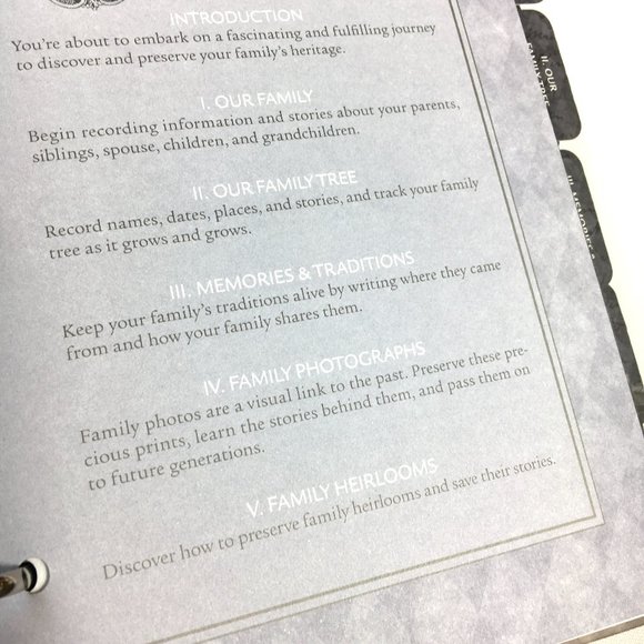 GENEALOGY  Family Tree Legacies Preserving Memories Keepsake Workbook NWOT - Picture 5 of 16